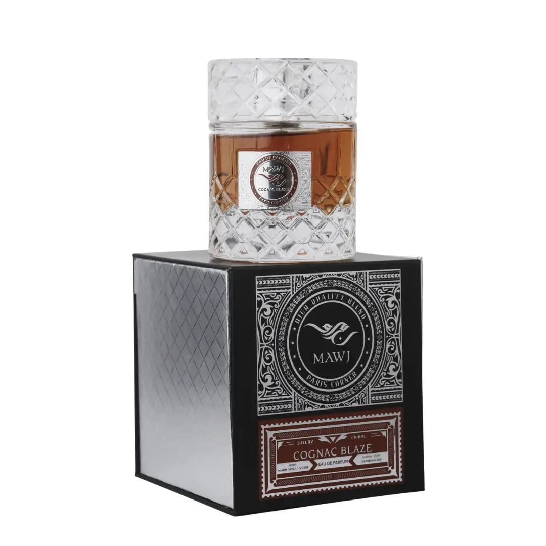 Paris Corner Mawj Cognac Blaze Aromatic Unisex EDP, 100ml Oriental Fragrance with Coffee, Musk, Spicy & Vanilla Notes, Aromatic Unisex Fragrance