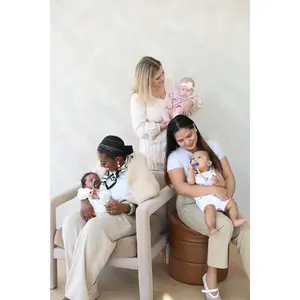 Ninni Co Rosewater Coast Newborn Baby Gift Set with Pacifiers, Pacifier Clip, Pacifier Holder Case & Muslin Swaddle Blanket