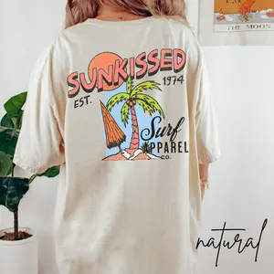 Sunkissed Beach Shirt Coconut Girl Clothes Trendy Summer Tee Surf Tee Mermaidcore Ocean Insipred Style Surf Top