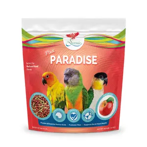 Scenic Mix Paradise Medium Parrot Food - 3.5 lb Bag - 1/4" Bird Pellets - Complete Nutrition for Sun Conures, Pionus, Senegals, Caiques & More