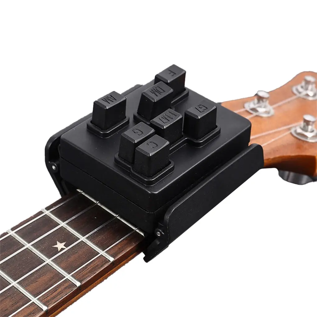 Ukulele Chord Presser, Ukulele Aid Chords Trainer, Ukulele Assisted Tool Learning System with Ukulele Chart Teaching Practice Ukulele Learning Aid Tool Accessories for Beginners Friends Gifts