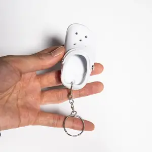 White Croc Keychain | Funny Collectible | Mini Toys | Cute & Fun Gifts