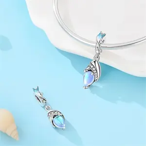 A S925 sterling silver crab claw pendant, suitable for DIY pendant making with 3mm original bracelet, necklace, keychain, perfect for women's gifts, suitable for daily birthday parties and holiday gifts