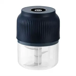 Electric garlic slicer, portable food chopper, suitable for garlic, ginger, onion, meat, vegetables, chili, etc., rechargeable