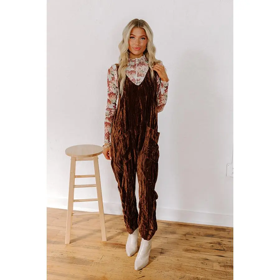 Pumpkin Patch Pretty Velvet Jumpsuit
