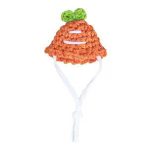 Mini Knitted Hats,7 Inch Desk Goose Outfits Hat with Adjustable Strap,Mini Porch Desktop Goose Headwear for Statue Key Holder