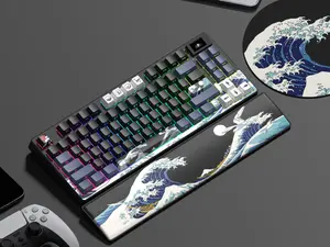 Womier Sk80 Pro  Kanagawa Themed 75% Wireless Mechanical Keyboard With Multimedia Display With RGB