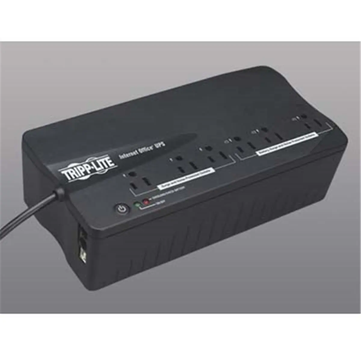 Tripp Lite INTERNET350U Ultra-Compact UPS with Hot-Swap User-Replacable Battery - 350VA/180W, 6 Outlets, Surge Guard, 110V AC Nominal, 60Hz, Cold Start, Battery-Supported Output, 3-Minute Backup/Run Time, 3-Year to 6-Year Service Term for PC Workstations