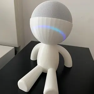 1PC 3D printed smart speaker Echo Dot fourth and fifth generation bracket Storage display stand Desktop bracket Living room and bedroom decorative bracket Plastic material white good Halloween, graduation season, Easter, Thanksgiving, Christmas, birthday