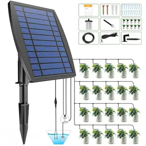 IPOW 12 Timer Modes Supports 30 Pots 100% Anti-Siphoning Irrigation System System for Balcony, Indoor & Plants,, and Potted Plants