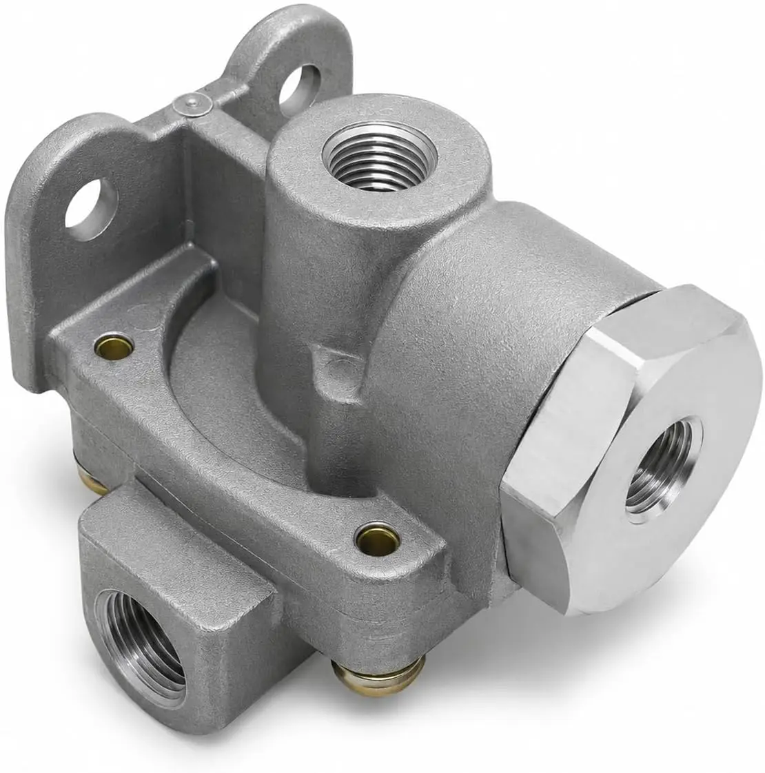 QR1C Quick Release Air Brake Valve - 289714 Part Number - 1/4" Supply, 3/8" Delivery Ports - Replaces Haldex KN32041, Bendix 289714CX, Freightliner A1214980, Mack 25175160 - Heavy Duty Truck Air Brake Valve Component, A Valve