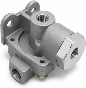 289714 QR1C Quick Release Valve - 1/4" Supply 3/8" Delivery Ports - Replaces Haldex KN32041, Bendix 289714CX, Freightliner A1214980, Mack 25175160 - Air Brake Valve for Heavy Duty Truck Air Brakes