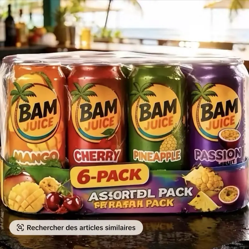 BAM Fruit Beverage, 100% Natural Fruit Juice (Single Serving)