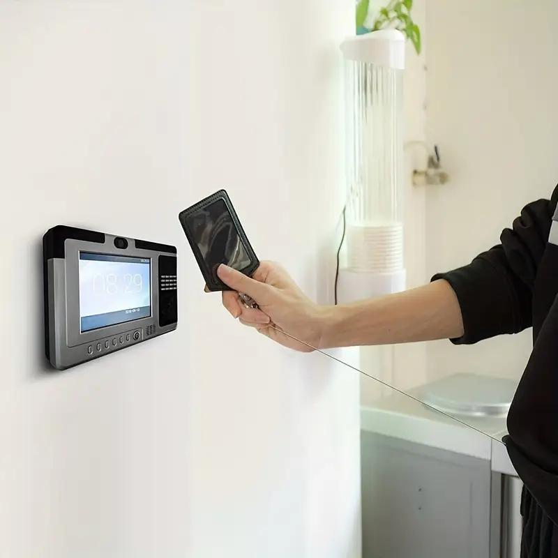 2 Pack PU Leather ID Badge Holders with Detachable Neck Lanyard, Retractable Keychain and Retractable Badge Reel, Convenient ID Card Holder Set for Daily Use