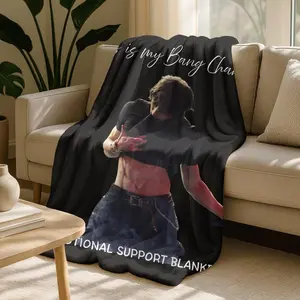 Cozy Bang Chan Support Fleece Blanket, Kpop Skz Fans Christmas Gift, This is my Bang Chan Blanket