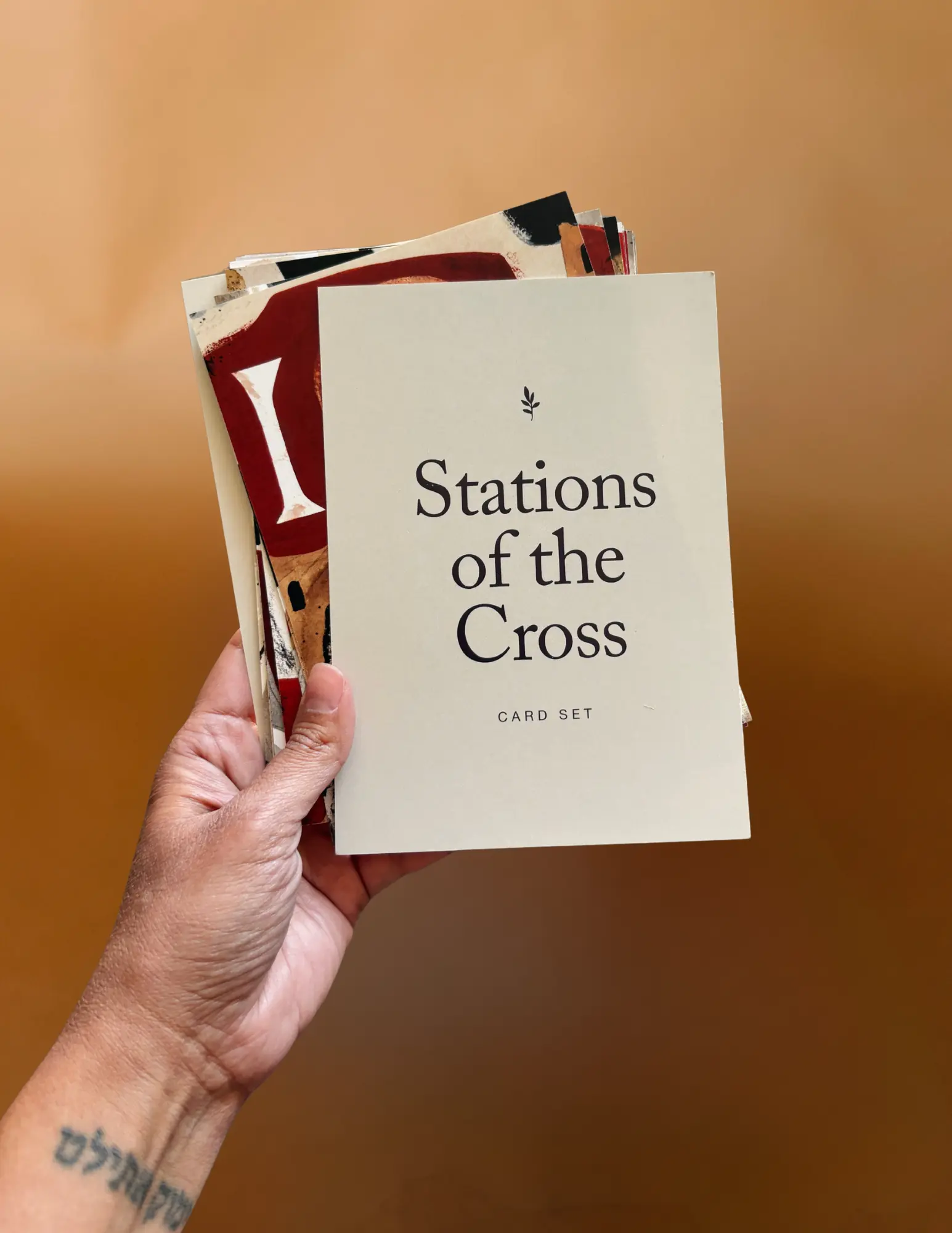 Stations of the Cross Prayer Cards 16-Pack, Catholic Lent Prayer Cards, Jesus Passion Reflection Cards, 5x7 Religious Devotional Cards, Christian Prayer Gift for Lent, Retreats, Bible Study by Blessed Is She