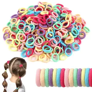 500 PCS Toddler Hair Ties, Kids Hair Ties, Baby Colorful Hair Accessories for Girls and Kids, No Damage Ponytail Holders No Crease for Baby Infants for Little Girls