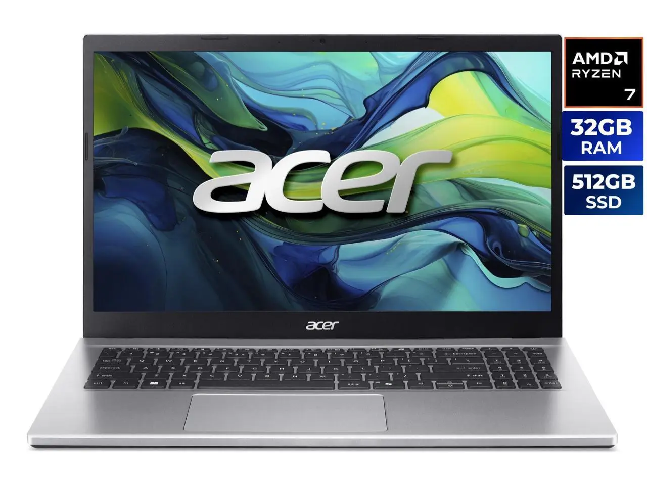 Acer Aspire Go 15 15.6" - AMD Ryzen 7 5825U - 32GB RAM - 512GB SSD - Windows 11 Home (AG15-42P-R6GZ) Acer Aspire Go 15 15.6" - AMD Ryzen 7 5825U - 32GB RAM - 512GB SSD - Windows 11 Home (AG15-42P-R6GZ)