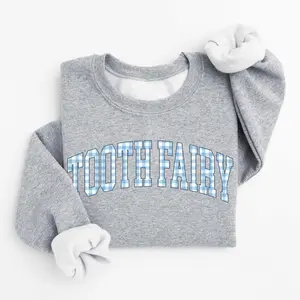 Tooth Fairy T-SHIRT /  Sweatshirt , Dental short sleeve T-Shirt ,  Dental Hygienist tee , Dental Hygiene shirt , Dentist Cotton Fabric