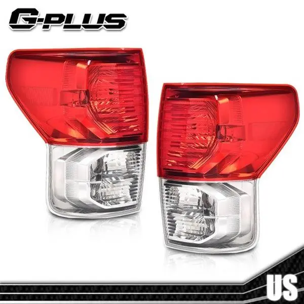 G-PLUS Tail Lights Rear Tail Light Car Light Replacement Brake Lamps, Left+Right Set, Compatible with 2007-2013 Toyota Tundra