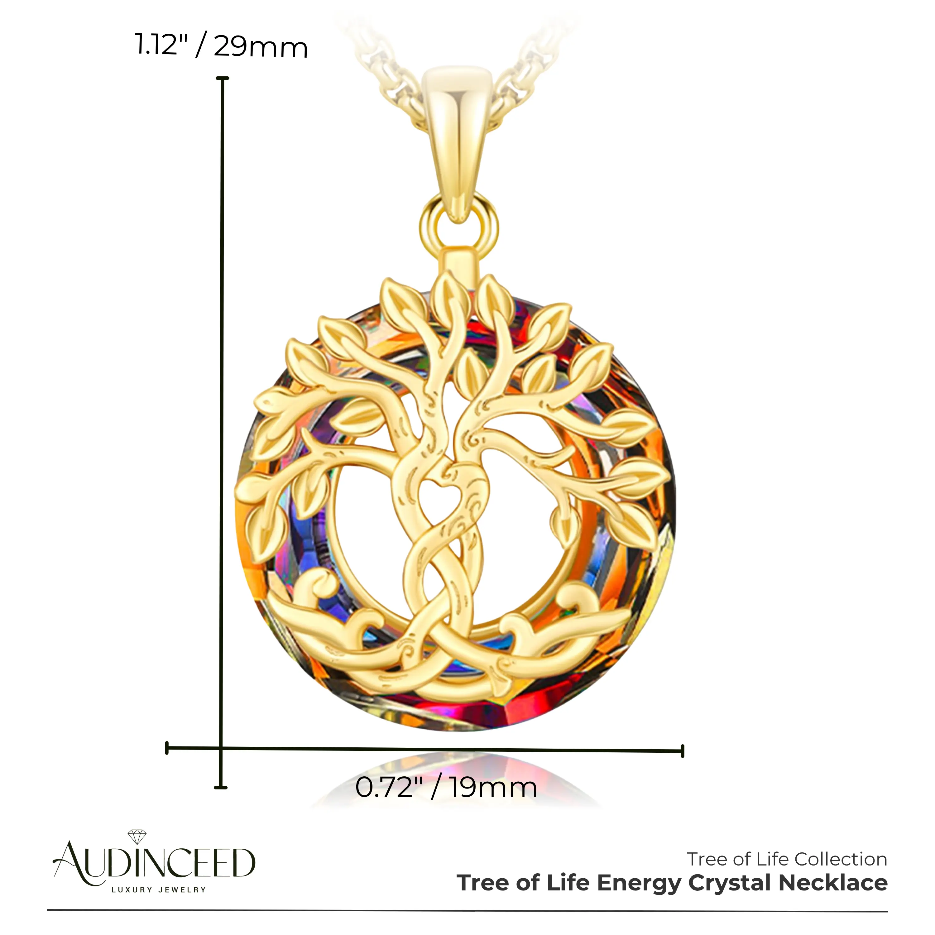 Gold-Plated S925 Silver Phoenix Red Crystal