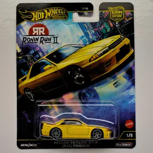 Nissan Skyline GT-R R32 Pandem Yellow 2025 Hot Wheels Premium Ronin Run II Car Culture Collectible