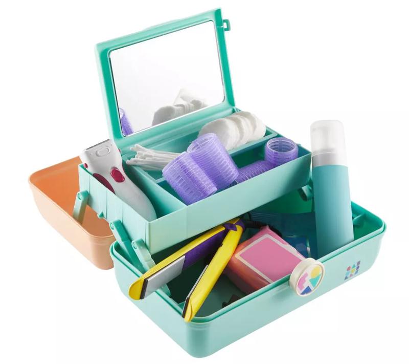 Caboodles Vintage On-The-Go Girl Two-Tone Cosmetic Storage Case