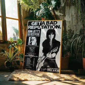 Joan Jett Bad Reputation Poster: Vintage Rock Music Art)