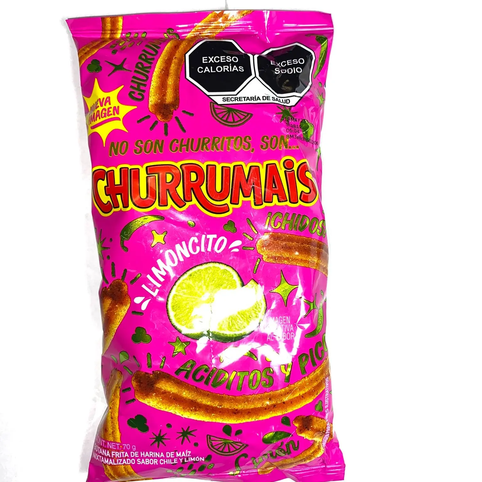 100 BAGS - CHURRUMAIS - 70  GRAMS PER BAG
