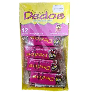 Dedos, Spicy and sour candy pack with 12 pieces Dedos, Spicy and sour candy pack with 12 pieces