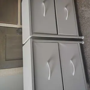 Nightstand With 2 Drawer,Removable Fabric Drawers,Adjustable Feet For Stability,Versatile Side Table For Bedroom Dorm And Living Room