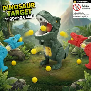 Dinosaur Theme Multiplayer Interactive Game Set, Air Power Launch Competition Kit, Family Interaction Outdoor Toy for Ages 3+