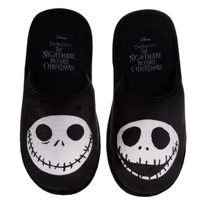 The Nightmare Before Christmas Kids' Unisex Slippers  Cozy Halloween House Shoes (Little Kid, Big Kid)