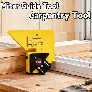 Trim Carpentry Aid, Woodworking Square Protractor, 45-Degree Trim Gauge&Miter Guide Tool for Accurate Baseboard and Molding Cuts, Easy Measuring and Marking Tool