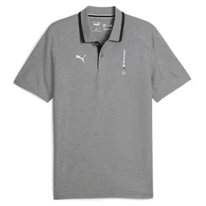 PUMA Mens Bmw M Motorsport Logo Short Sleeve Shirt Casual Casual - Grey