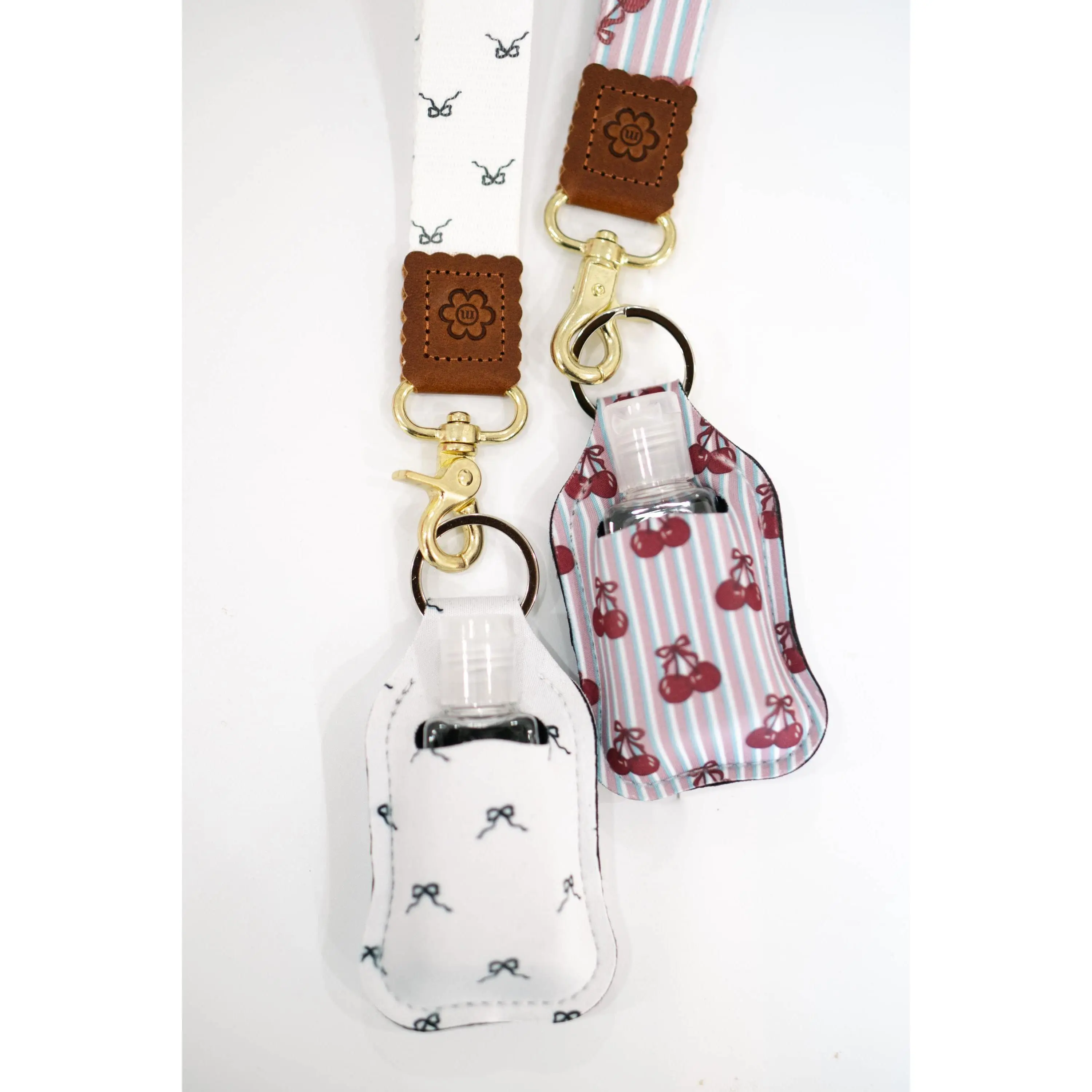 Hand Sanitizer Holder Keychain for Women | Refillable Sanitizer Pouch | Cute Teacher Gift | Travel Size Holder | Bag Accessory