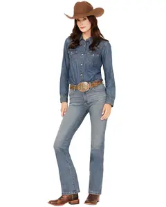 Wrangler Women's Women'S Ada Medium Wash Bespoke High Rise Bootcut - 112359279