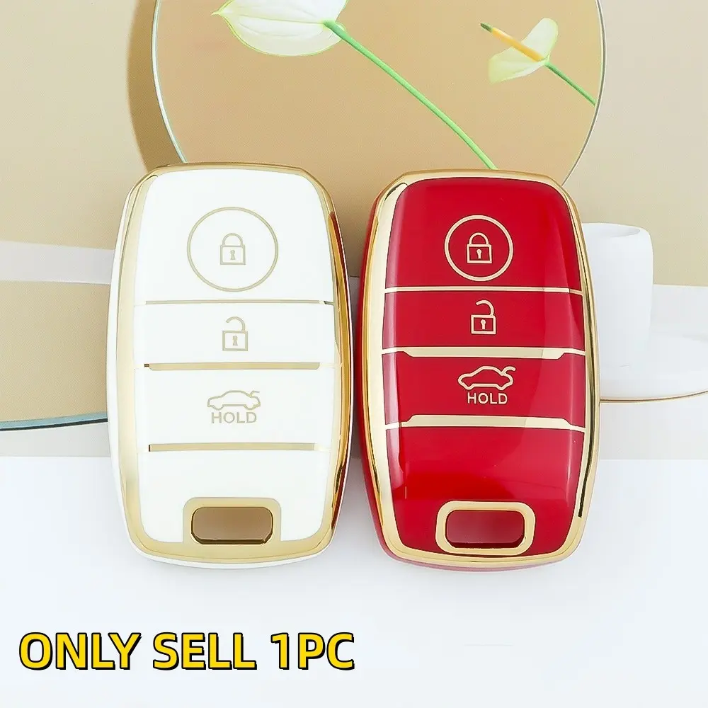 For Kia Keychain Case for K3 K4 K5 Kx3 Kx5/7, Smart Run Solanto Yirun Kaijin Shell Clip, Unisex Cross Design, Durable & Stylish Accessory, Car Key Protector, Car Key Accessory