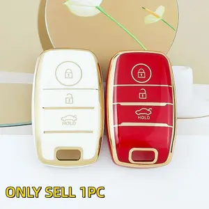 For Kia Keychain Case for K3 K4 K5 Kx3 Kx5/7, Smart Run Solanto Yirun Kaijin Shell Clip, Unisex Cross Design, Durable & Stylish Accessory, Car Key Protector, Car Key Accessory