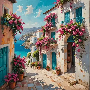 5D Diamond Painting Kit, Landscape Theme, Handcrafted Round & Square Acrylic Rhinestone Mosaic Art, DIY Street View Wall Decor, with 40x40cm for Home & Office, Ideal Christmas Gift, Handmade Gifts