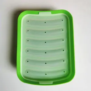 Silicone sausage mould with lid - suitable for hot dogs, essential sausage sets for kitchen baking