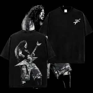 [MetalStyle] Pantera Dimebag Darrell Guitarist  Retro Unisex 100% Heavyweight Cotton T-Shirt – 90s Records Rock Cotton Tee, Groove Metal Rock Band Shirt, Oversized Vintage Tee, Heavy Metal Merch, Gift for Rock Fans
