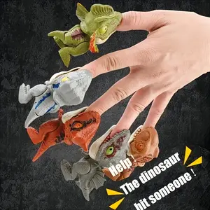 biting  finger  dinosaur Suitable for Safe Use by Children Aged 3-6, （5 pack）Interactive Finger Games, Develops Motor Skills, Birthday/Christmas/Thanksgiving Gifts for Boys and Girls - Educational Dinosaur Learning Toys, Fun Design,