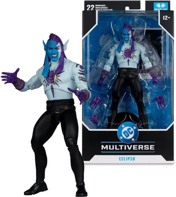 McFarlane Toys - DC Multiverse DC Classic Eclipso 7" Scale Ultra-Articulated Collectible Action Figurine, TV/Movie Character, Accessories Include 3 Extra Hands and Base, Choking Hazard Small Parts