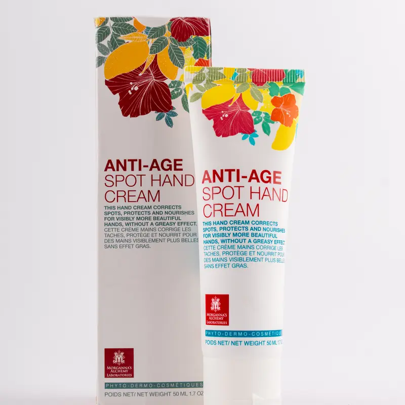 Morganna Anti-Age Spot Hand Cream 50ml - Fades Dark Spots, Hydrates & Soothes Dry Hands with Mango Butter & Gluthathione