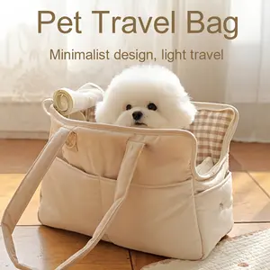 Breathable Dog Carrier Bag for Small Dogs and Cats - Comfortable Pet Tote Handbag with Handle for Travel and Outdoor Activities