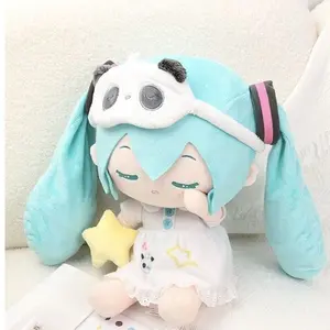 Shake fast with the same Hatsune Miku sleep doll singing plush doll Qingqiu merchandise doll fufu