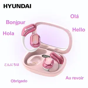 HYUNDAI Y16 OWS Open-Ear Bluetooth Earbuds Supports 169 Language Translation with 2025 Bluetooth 6.0, HIFI Sound, Low Latency Gaming, IPX5 Waterproof Wireless Headphones with Mic, for All Phones