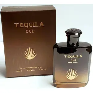 Tequila Oud Oriental EDP Spray-On Men's Fragrance, 3.3 fl oz Skin-Applicable Cologne - Oud, Masculine, Cooling Oriental Woody Scent, Musk Blend, Patchouli Base, New In Box Single Item, Cooling Men's Fragrance