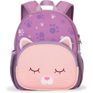 X-CBP52 Toddler Backpacks for Girls 2-4: Baby Preschool Backpack - Kids Cat Backpack for Boys Girls - 12inch Mini School Bag